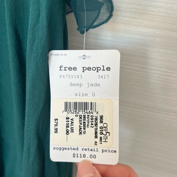 🔥 2 for 20$ / Free People Flowy Green Dress - Picture 4 of 10